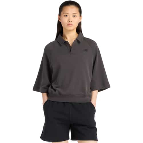 New Balance Coastal Fleece Oversized Polo Damen T-Shirt bei Sport Schuster München