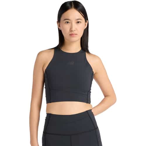 New Balance Sleek Storage Race Crop Damen Laufshirt bei Sport Schuster München