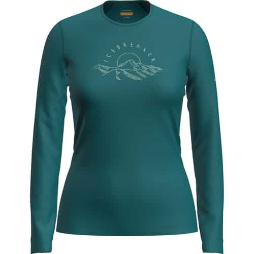 Icebreaker Merino 200 Oasis Crewe Sunrise Damen T-Shirt bei Sport Schuster München