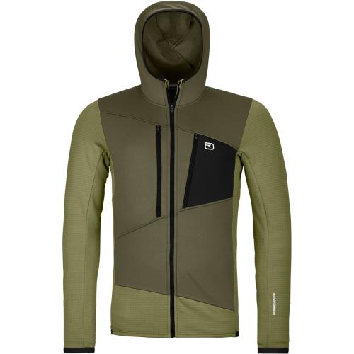 Fleece Grid Hoody Herren Fleecejacke