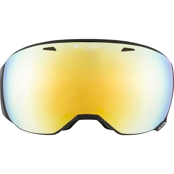 Alpina Big Horn QVMM Herren Skibrille (Schwarz One Size) Skibrillen