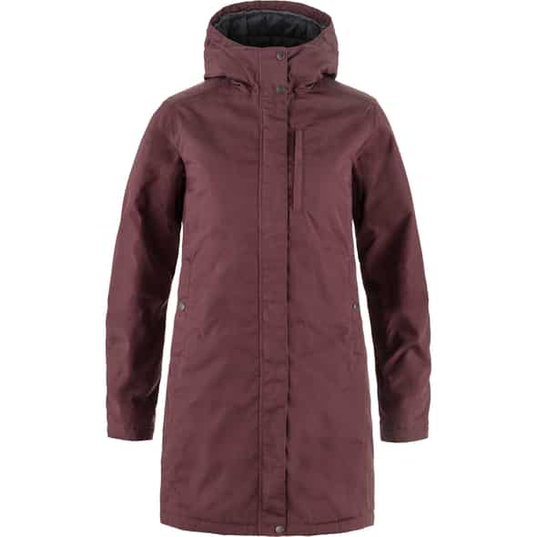 Fjällräven Kiruna Padded Jacke Damen Steppmantel (Dunkelrot M ) Parka