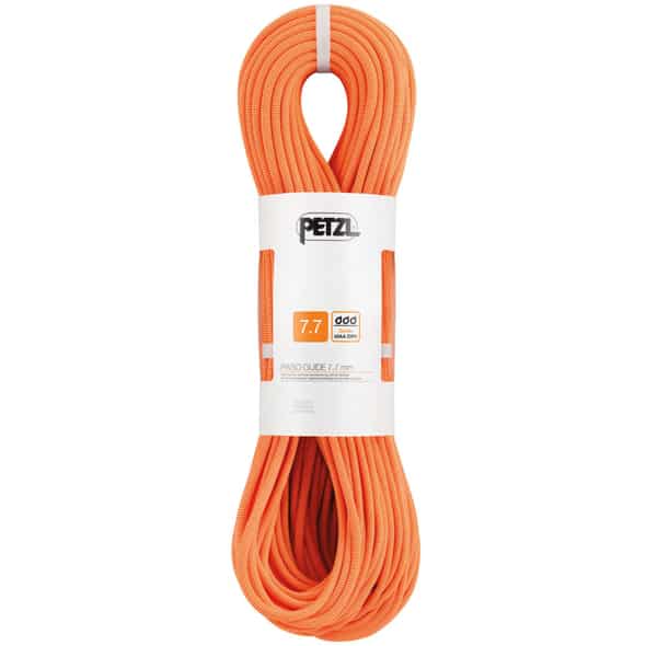 Petzl 7,7 Paso Guide Zwillingsseil (Orange 70 Länge in m) Schlingen