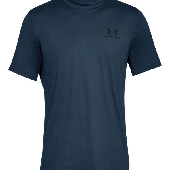 Under Armour Sportstyle Left Chest SS Tee Herren T-Shirt (Dunkelblau L ) Kletterbekleidung