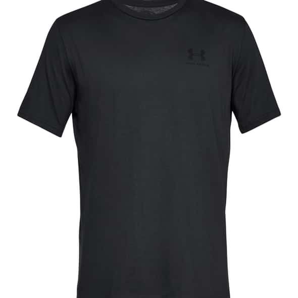 Under Armour Sportstyle Left Chest SS Tee Herren T-Shirt (Schwarz S ) Kletterbekleidung