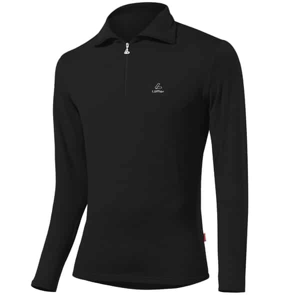 Löffler HR. Zip-Rolli Basic CF Transtex Herren Funktionsshirt (Schwarz 46 D) Fitnessbekleidung