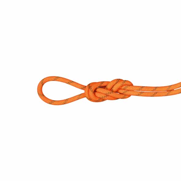 Mammut 8.0 Alpine Dry Rope Zwillingsseil (Orange 50 Länge in m) Schlingen