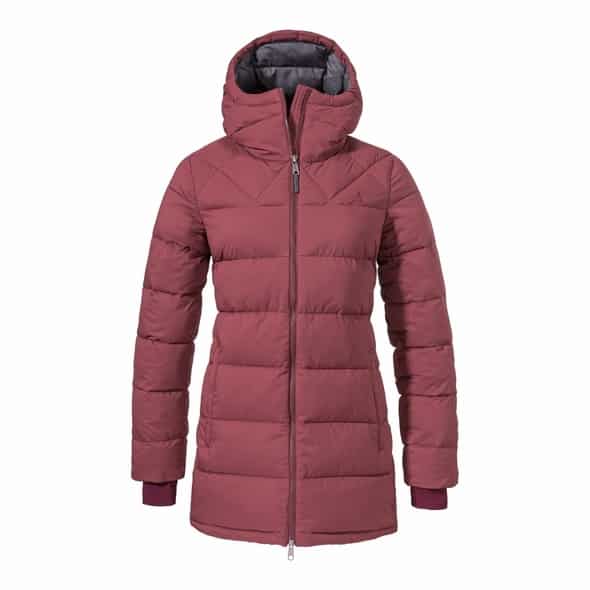 Schöffel Insulated Parka Boston L Damen Steppmantel (Beere 44 D) Parka