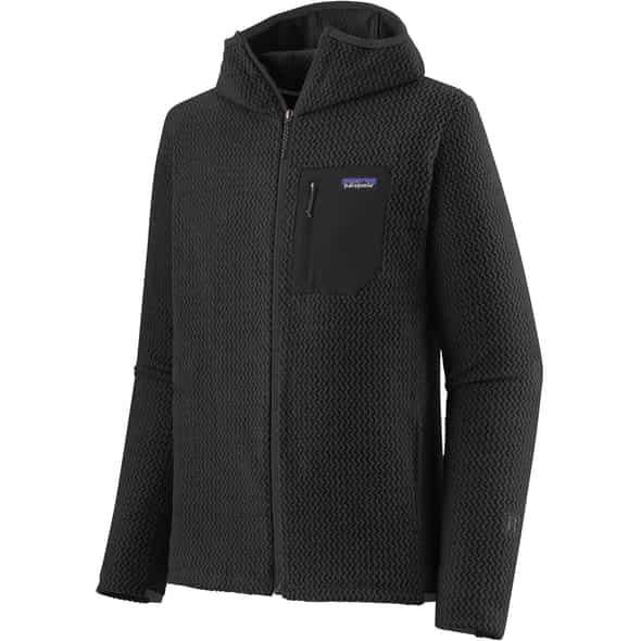 Patagonia M's R1 Air Full-Zip Hoody Herren Fleecejacke (Schwarz M ) Kunstfaserjacken