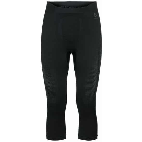 Odlo Performance Warm ECO Bl Bottom 3/4 Pant M Herren Funktionsunterhose (Schwarz ) Skiunterwäsche