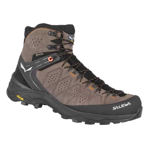 Salewa MS Alp Trainer 2 Mid GTX Herren Trekkingschuhe (Dunkelbraun 9,5 UK, 44 EU)  Typ B (Bergstiefel) Wanderschuhe