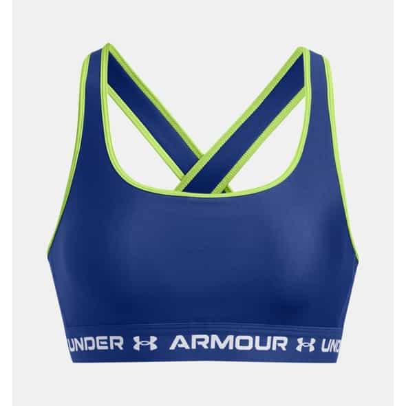 Under Armour Crossback Mid Bra Damen Sport BH (Blau M ) Sport-BHs