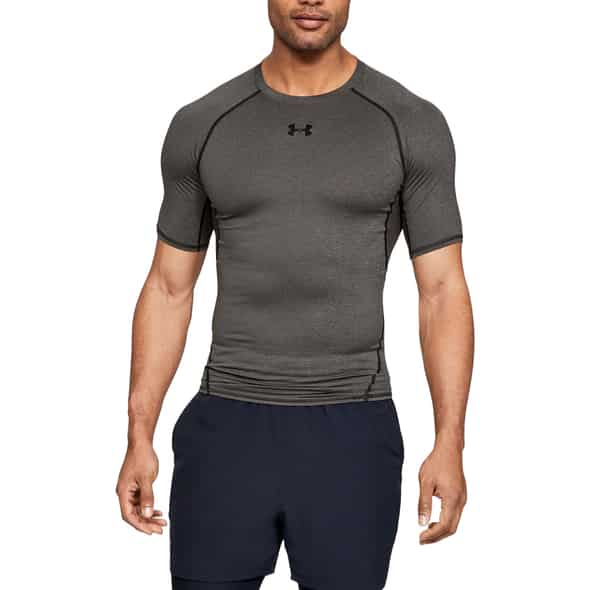 Under Armour HG Fitted SS Tee Herren T-Shirt (Anthrazit S ) Laufshirts