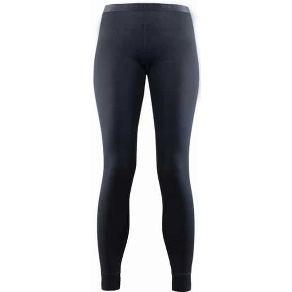 Devold of Norway Breeze Womans Long Pants 100% Merino Damen Funktionsunterhose (Schwarz L ) Skiunterwäsche
