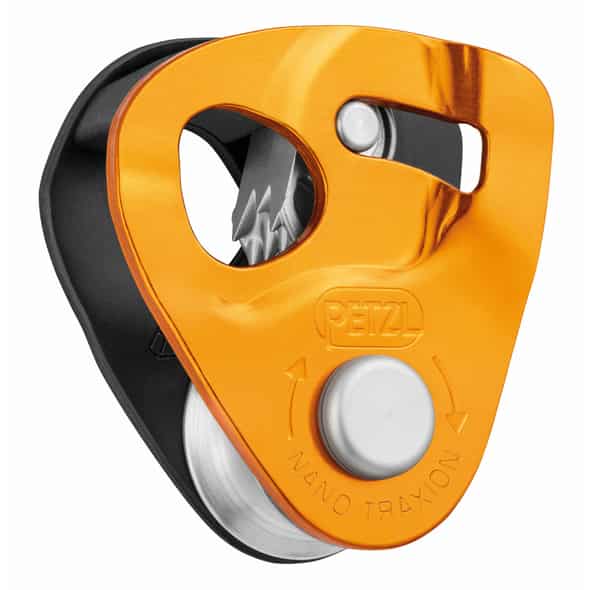 Petzl Nano Traxion Hochleistungsumlenkrolle (Orange One Size) Bigwallzubehör