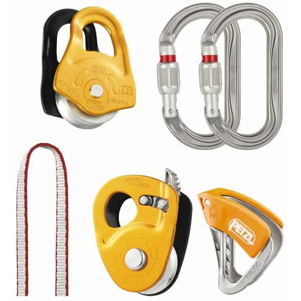 Petzl Rettungskit Secours Crevasse Kletterzubehör (Neutral SET One Size) Alpines Kletterzubehör