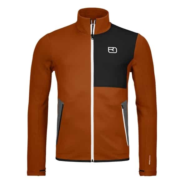 Ortovox Fleece Jacke M Herren (Orange XL ) Kletterbekleidung