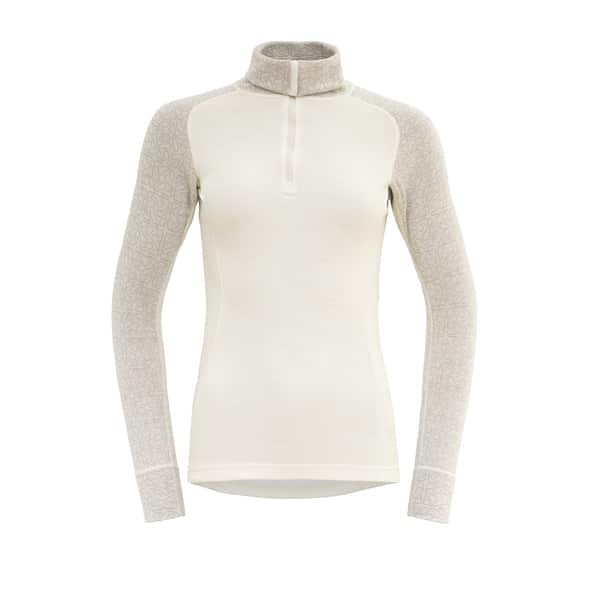 Devold of Norway Duo Active Merino 205 Zip Neck W Damen (Weiß XL ) Skibekleidung