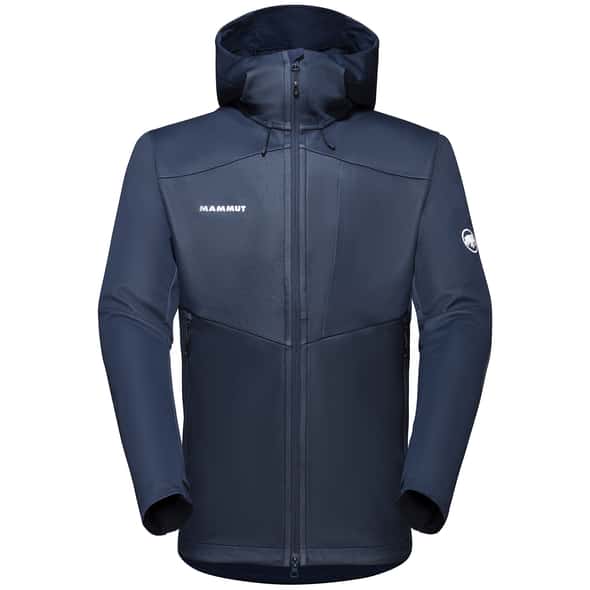 Mammut Ultimate VII SO Hooded Jacke 3L GTX Infinium Men Herren Wanderjacke (Dunkelblau S ) Hochtourenjacken