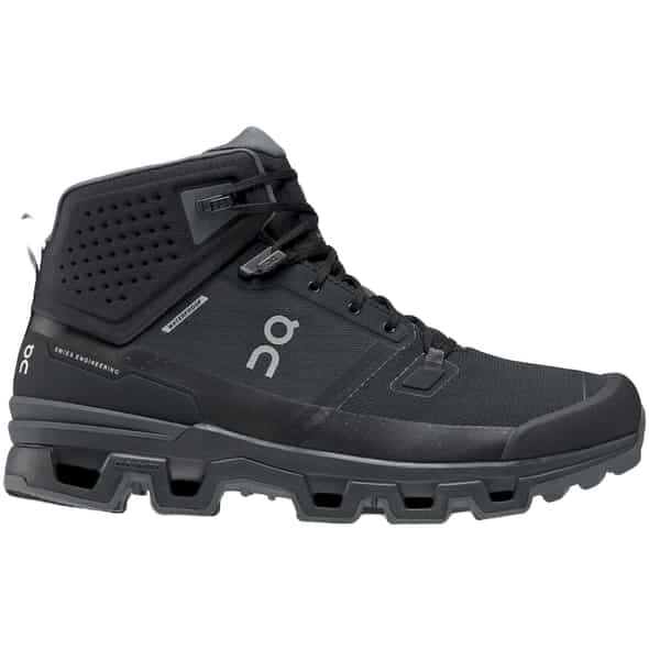 On Cloudrock 2 Waterproof Herren Multifunktionsschuhe (Schwarz 8,5 US, 42 EU)  Typ AB (Leichtwanderstiefel) Trekkingschu