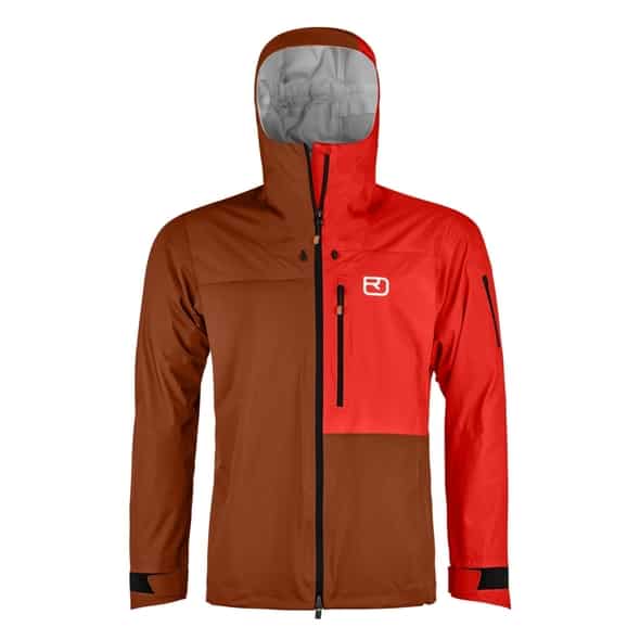 Ortovox 3L Ortler Jacke Dermizax M Herren Wanderjacke (Orange L ) Hardshelljacken