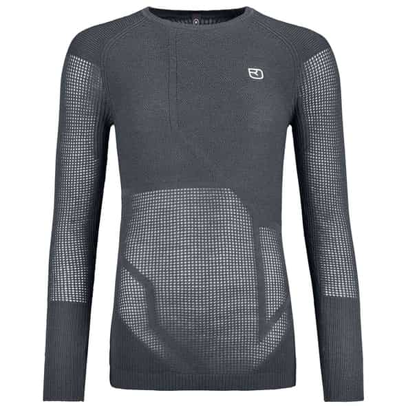 Ortovox Merono Thermovent LS-Shirt W Damen Funktionsunterhemd (Anthrazit XL ) Laufbekleidung