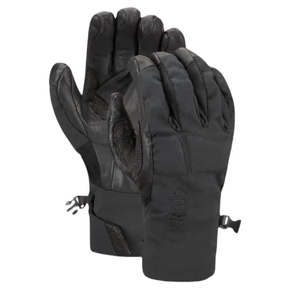 rab axis gloves gore-tex infinium windstopper (schwarz s) kletterhandschuhe