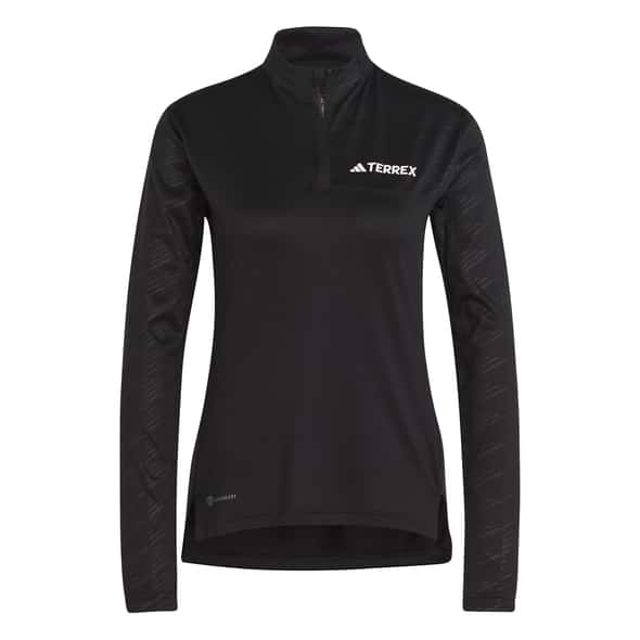 adidas Terrex W Multi Half-Zip Longsleeve Damen (Schwarz L) Skiunterwäsche