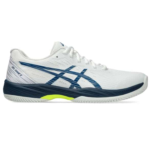 Asics Gel Game 9 Clay Tennisschuhe Herren (Weiß 11 US, 45 EU) Tennisschuhe