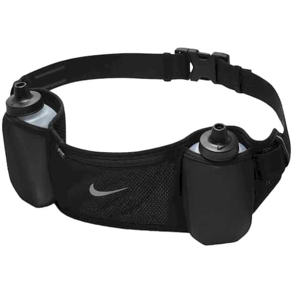 Nike Flex Stride Bottle Belt 12 OZ (Schwarz One Size) Laufzubehör