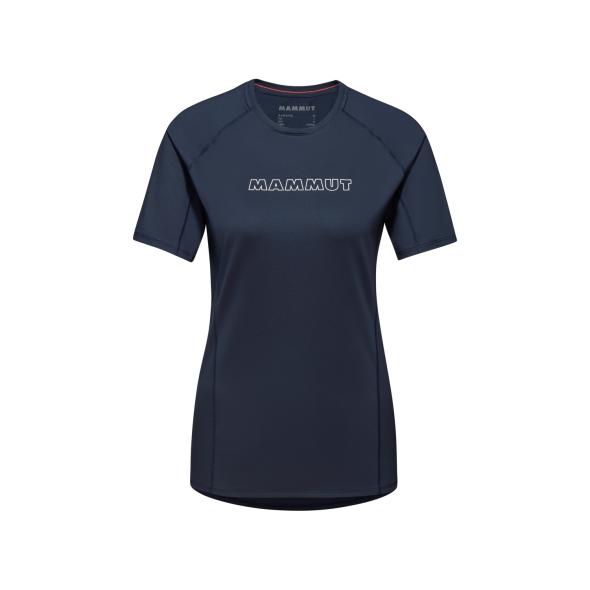 mammut selun fl t-shirt women logo damen (dunkelblau s ) kletterbekleidung