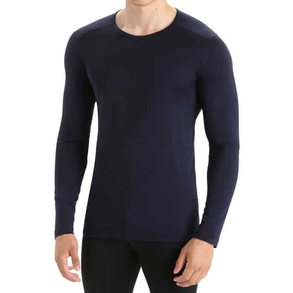 Icebreaker Men Merino 200 Sonebula LS Crewe Herren (Dunkelblau M ) Expeditionsbekleidung