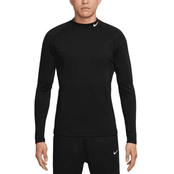 Nike M NP Top Warm Long-Sleeve Mock Herren (Schwarz XL) Skiunterwäsche