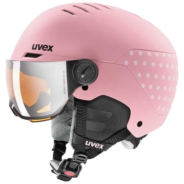 Uvex Rocket Jr. Visor (Pink 51-55) Skihelme