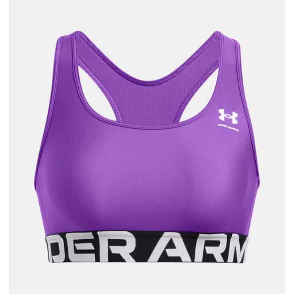 Under Armour HG Authentics Mid Branded Bra Damen (Violett S ) Laufbekleidung