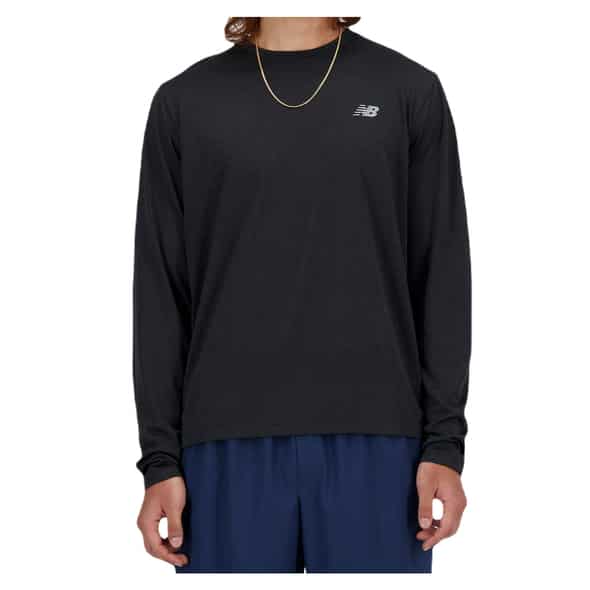 New Balance Athletics Run Long Sleeve T-Shirt Herren (Schwarz XL ) Laufbekleidung