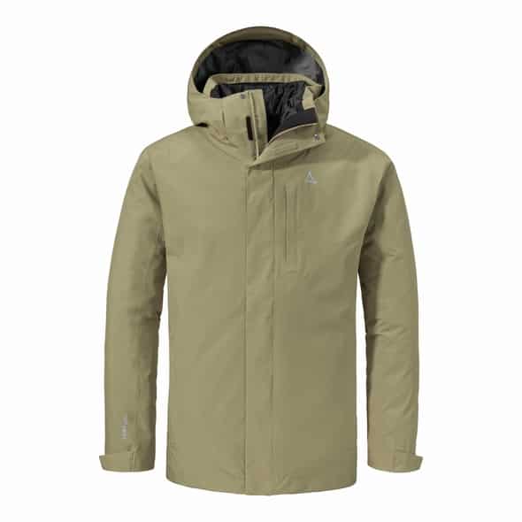 Schöffel 3in1 Style Tamina Multifunktionsjacke Herren (Khaki 48) Wanderbekleidung