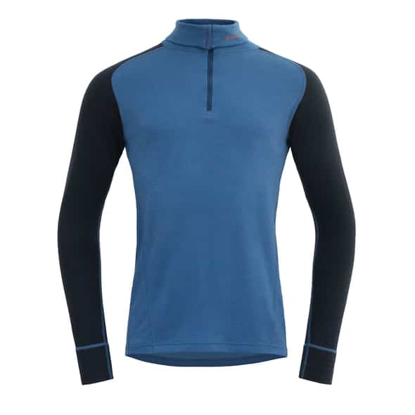 Devold of Norway Duo Active Merino 205 Zip Neck M Herren (Blau M) Skiunterwäsche