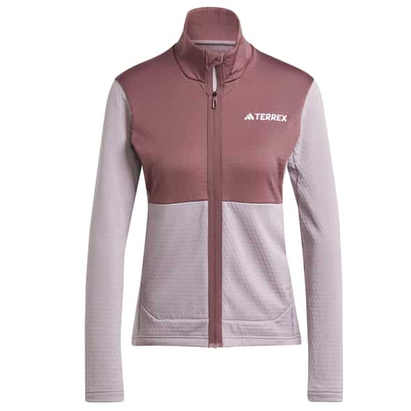 adidas Terrex W Multi Light Fleece Jacke Damen (Flieder L) Langlaufjacken