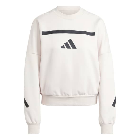 adidas W ZNE Sweatshirt Damen (Beige M) Fitnessbekleidung