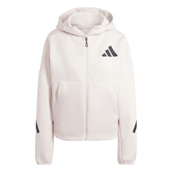 adidas W ZNE Full-Zip Hoodie Damen (Beige S) Hoodies