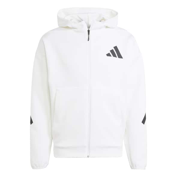 adidas M ZNE Hoodie Herren (Weiß L) Fitnessbekleidung