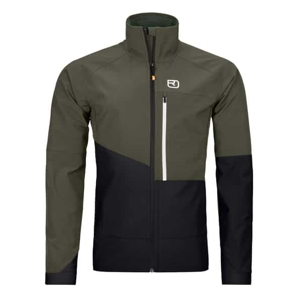 Ortovox Punta Berrino Softshell Jacke M Herren (Oliv M) Skitourenbekleidung