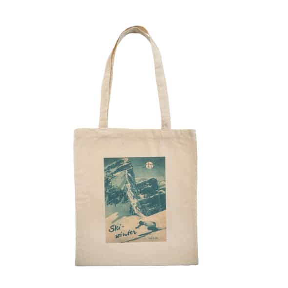 ASMü Baumwolltasche Ski Winter 1949 Unisex (Beige one size)