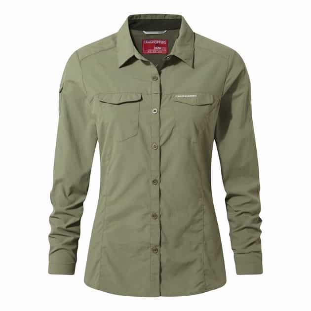 Craghoppers NL Adv LS Shirt Damen (Khaki 34 D) Wanderbekleidung