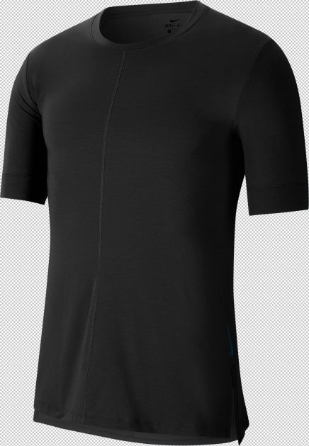 Nike M NK Dry Top SS Yoga Herren (Schwarz XXL ) Fitnessbekleidung