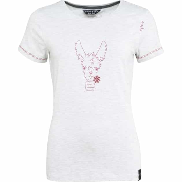 Saile Happy Alpaca T-Shirt Women Hellgrau_LIGHT GREY MELANGE | 34