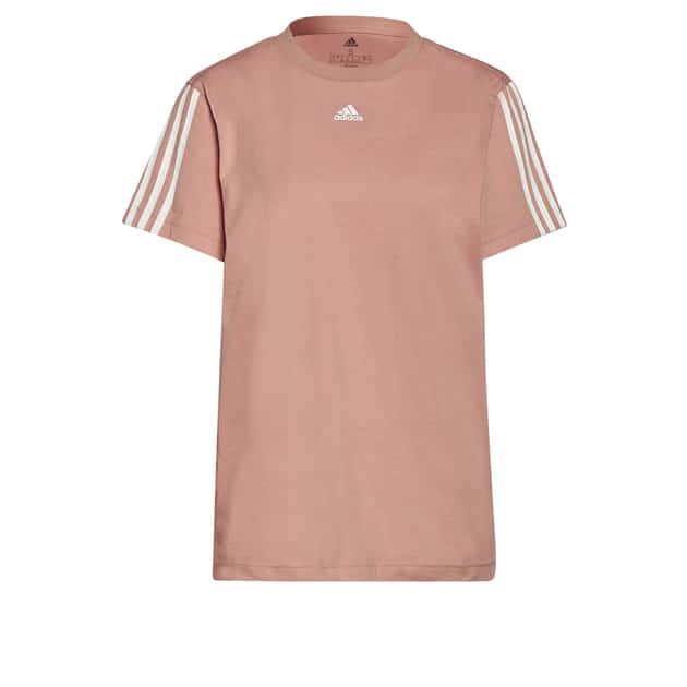 Essentials Boyfriend 3-Streifen T-Shirt Rosa_000__AMBLUS/WHITE | M